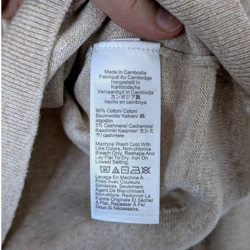 J.Crew Cotton Cashmere Sweater Crewneck Puff‎ Sleeve Women's Small - Picture 5 of 7
